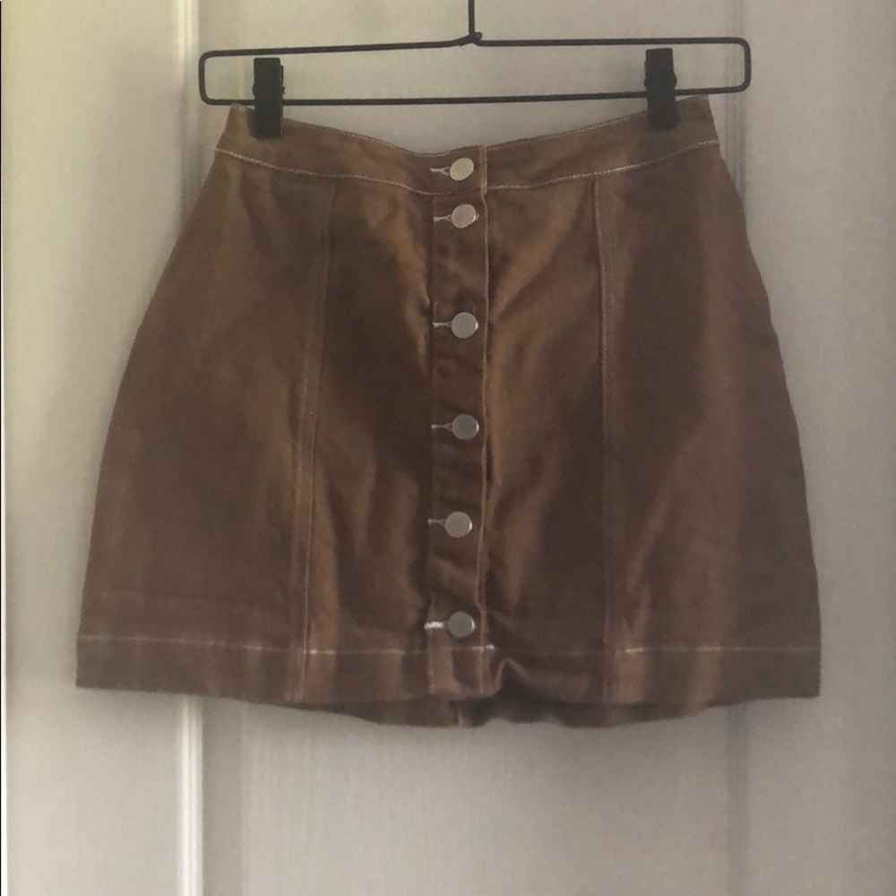 Beautiful Button Up Brown Skirt